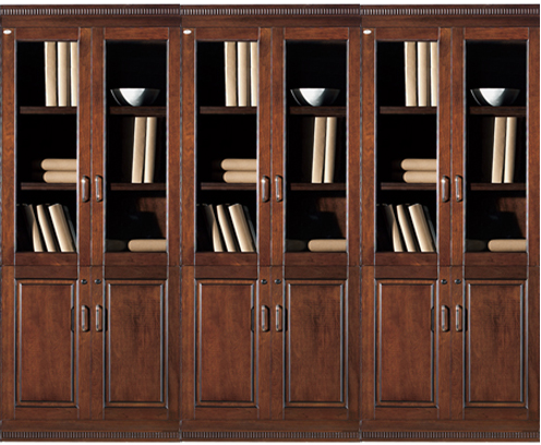 Executive Six Door Office Storage Bookcase - BKC-UM182-3